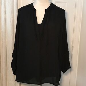 Simply Vera Vera Wang Black Blouse